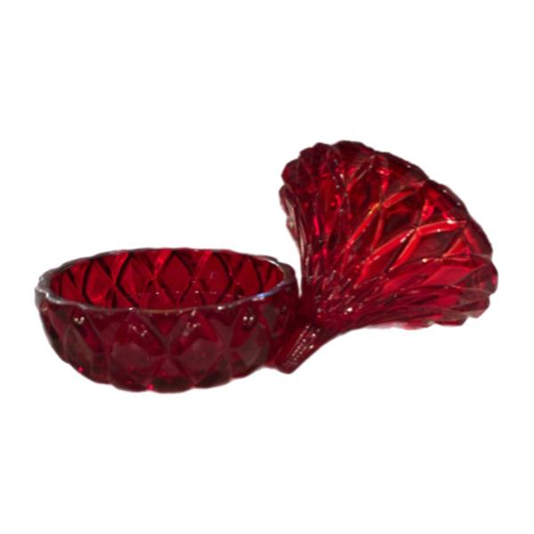 Red Crystal Candy Jar