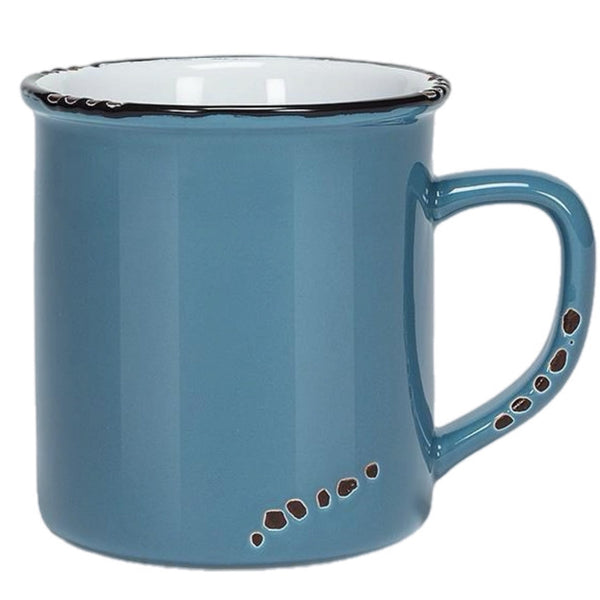 Assorted Denim Enamel Mug, INDIVIDUALLY SOLD