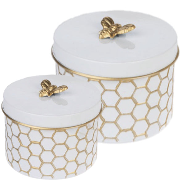 Assorted Metal Bee Canister, INDIVIDUALLY SOLD ￼