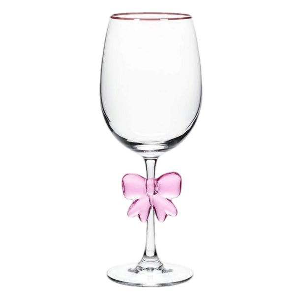 Assorted Wine Glass With Bow Drinkware, INDIVIDUALLY SOLD