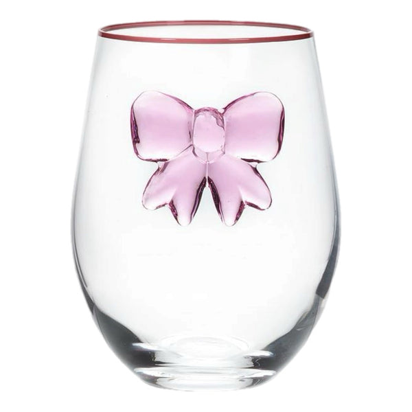 Assorted Wine Glass With Bow Drinkware, INDIVIDUALLY SOLD