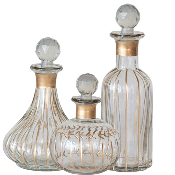 Assorted Decorative Glass Bottle, INDIVIDUALLY SOLD