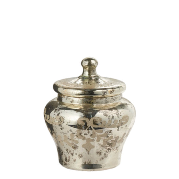 Assorted Glass Lidded Cachepot, INDIVIDUALLY SOLD