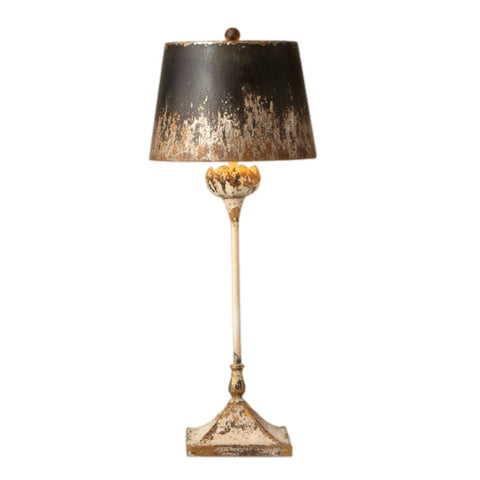 Black, Gold And Ivory Buffet Table Lamp