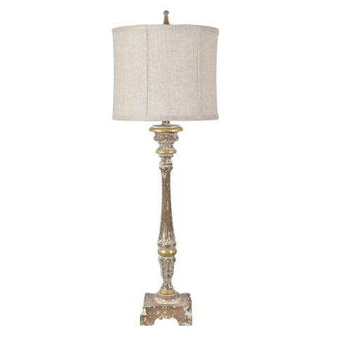 White And Gold Concorde Table Lamp