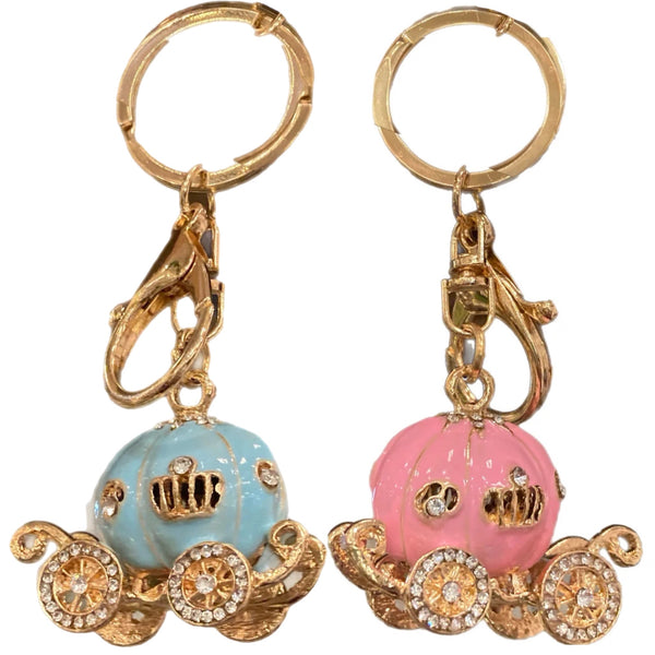 Assorted Princess Carriage Keychains, INDIVIDUALLY SOLD