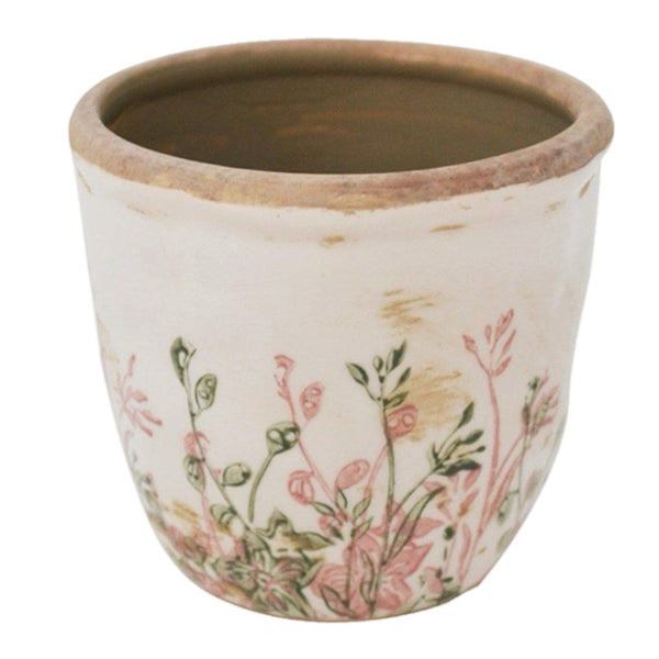 Assorted Floral Crackle Planter & Vase, INDIVIDUALLY SOLD