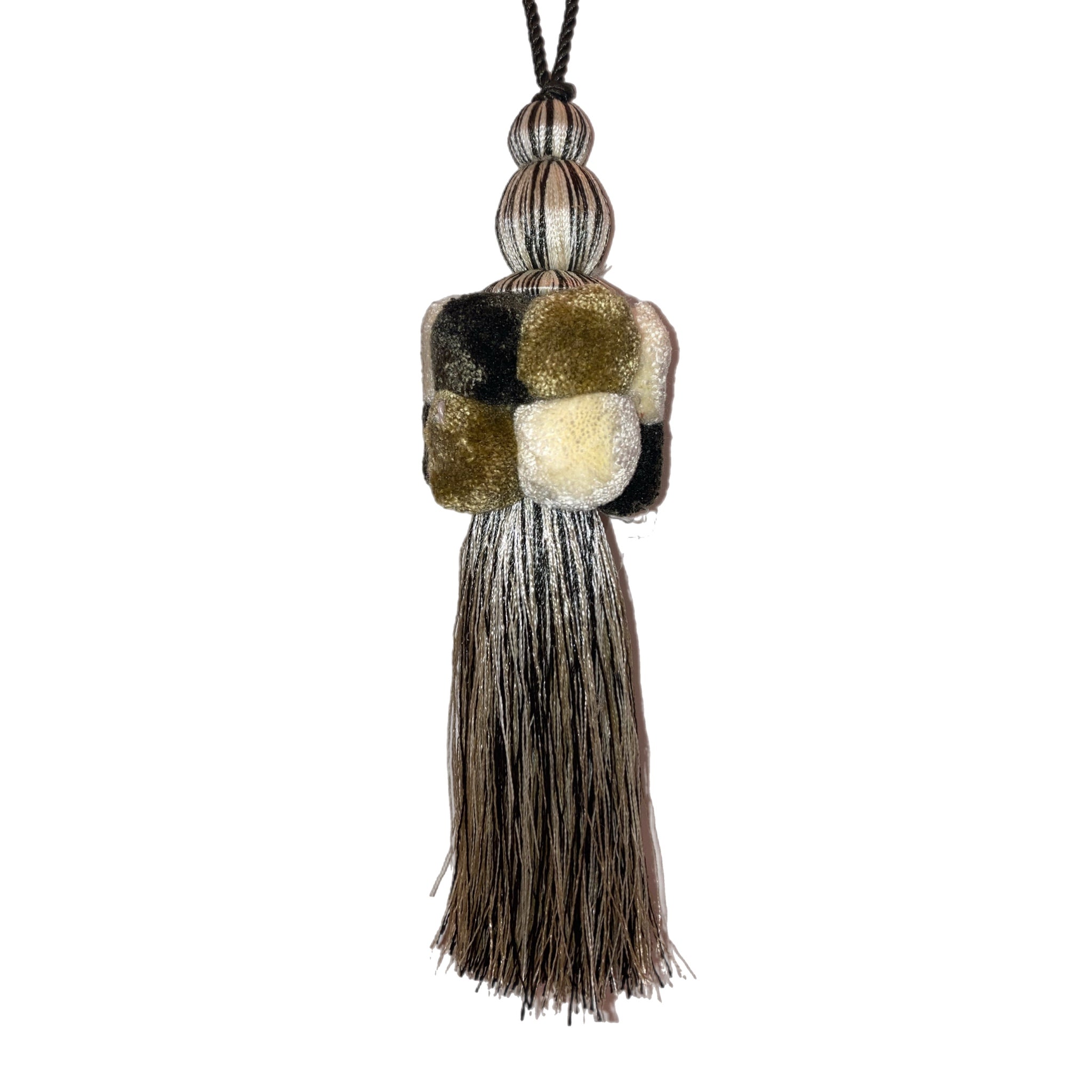 Brown Pom Pom Tassel