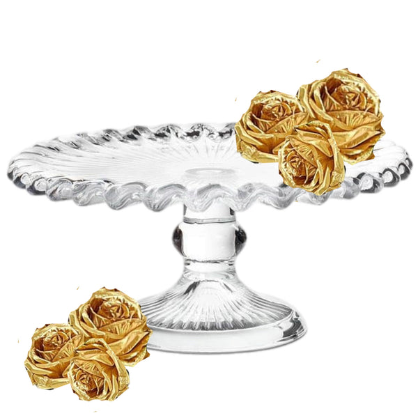 Petite Scalloped Cake Plate