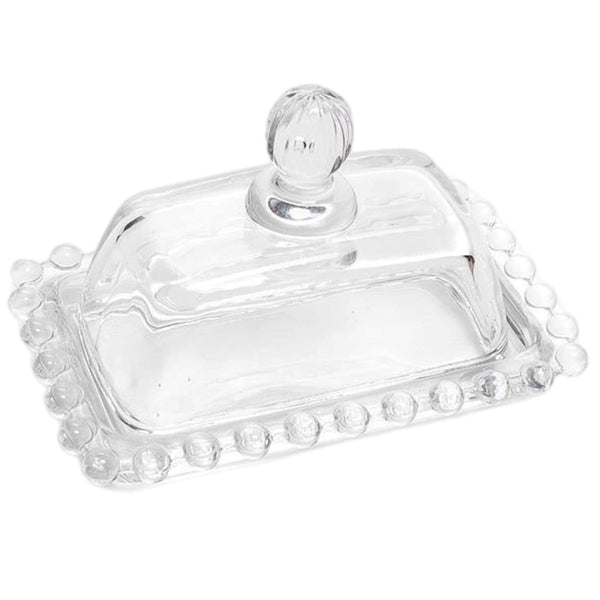 Mini Glass Butter Dish