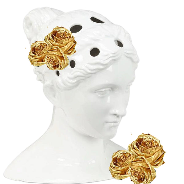 Ceramic Goddess Head Vase