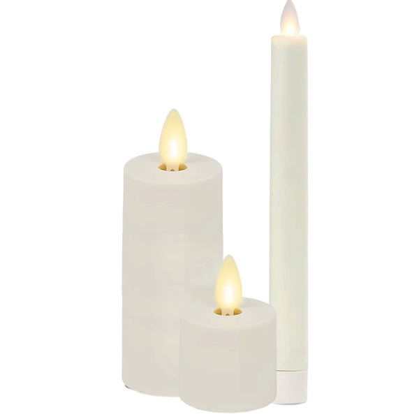 Assorted Ivory Flameless Candle, INDIVIDUALLY SOLD