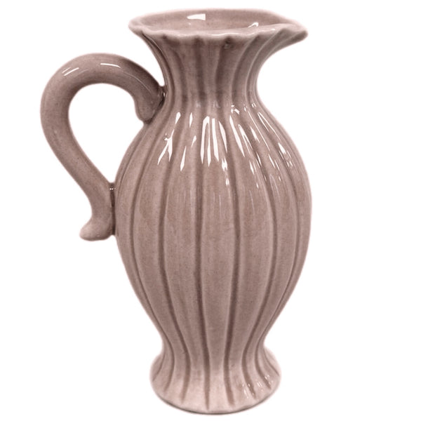 Assorted Brown With Stripes Handle Vase, INDIVIDUALLY SOLD