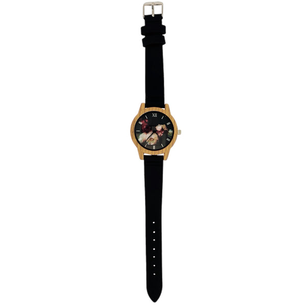 Wooden Rose Ladies Jewellery Watch