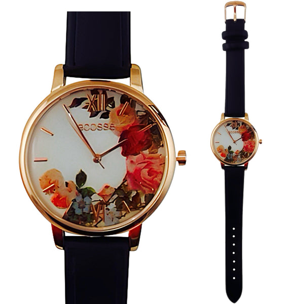 Black Rose Ladies Jewellery Watch