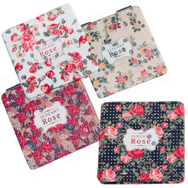 Assorted Rose Compact Mirror, INDIVIDUALLY SOLD