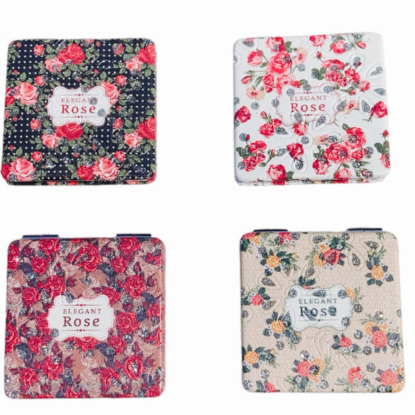 Assorted Rose Compact Mirror, INDIVIDUALLY SOLD