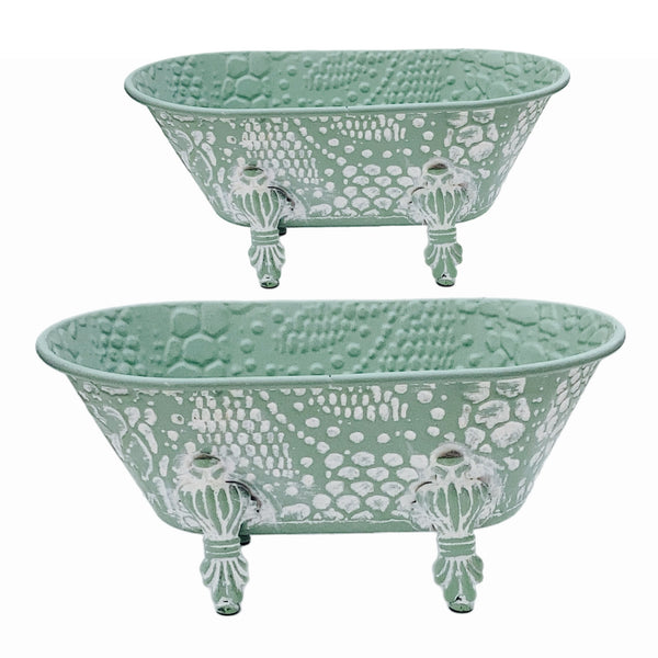 Assorted Mint Green Clawfoot Tub, INDIVIDUALLY SOLD
