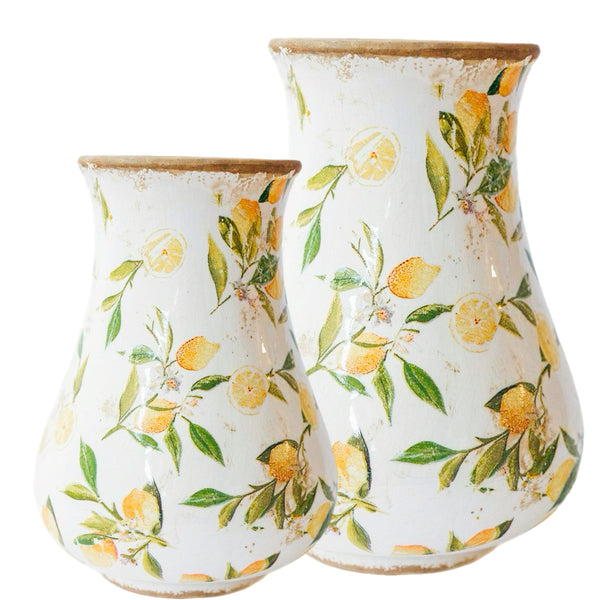 Assorted Lemon Vase, INDIVIDUALLY SOLD
