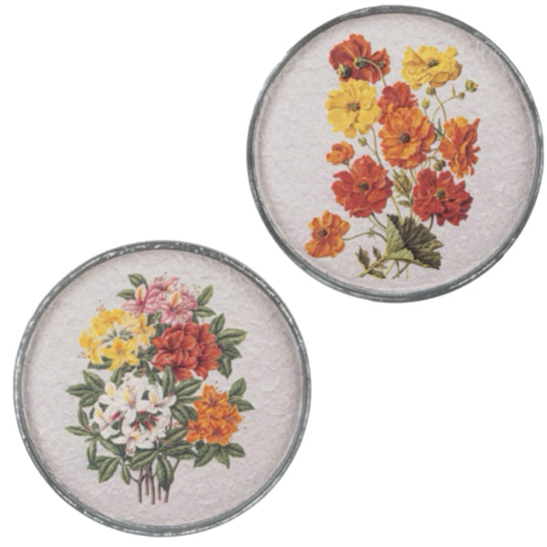 Assorted Round Flower Wall Print, INDIVIDUALLY SOLD