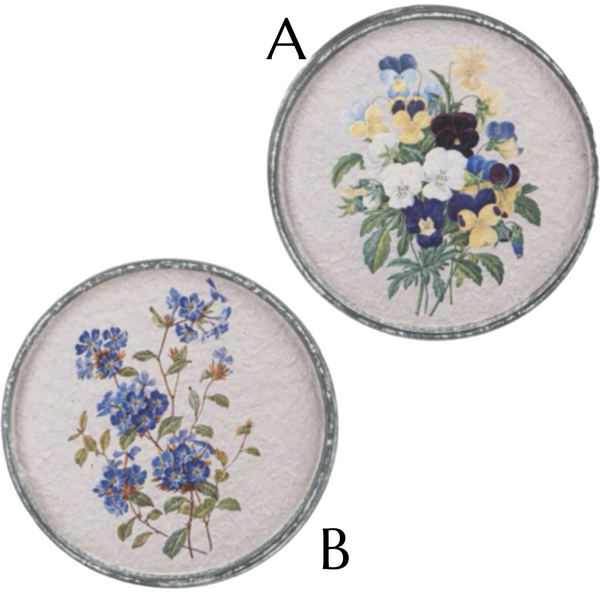 Assorted Round Flower Wall Print, INDIVIDUALLY SOLD