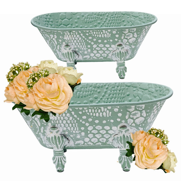 Assorted Mint Green Clawfoot Tub, INDIVIDUALLY SOLD