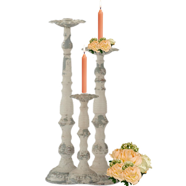 Assorted Weathered Taper Candle Holder, INDIVIDUALLY SOLD