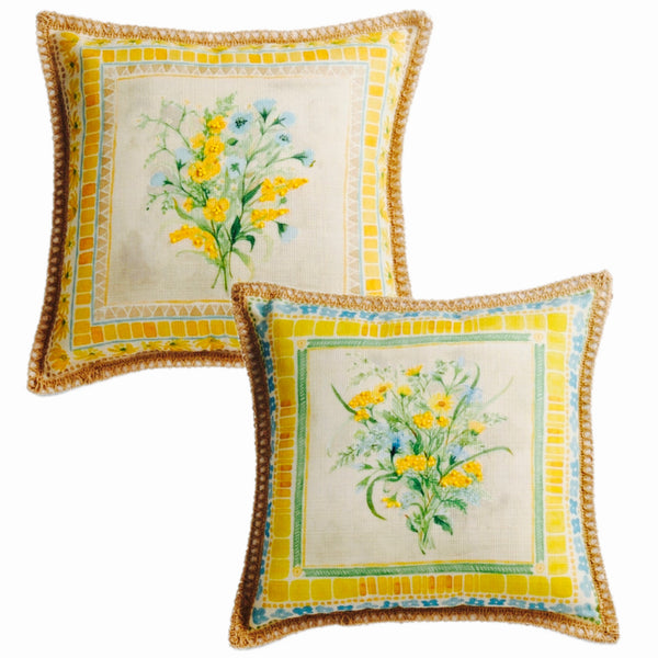 Assorted Tile Bouquet Pillow, INDIVIDUALLY SOLD