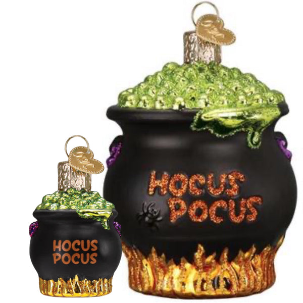 Assorted Glass Cauldron Ornament, INDIVIDUALLY SOLD