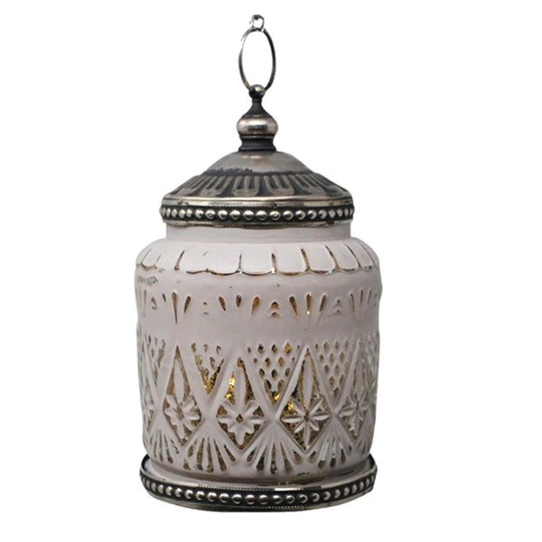 Assorted LED Glass Lantern, INDIVIDUALLY SOLD