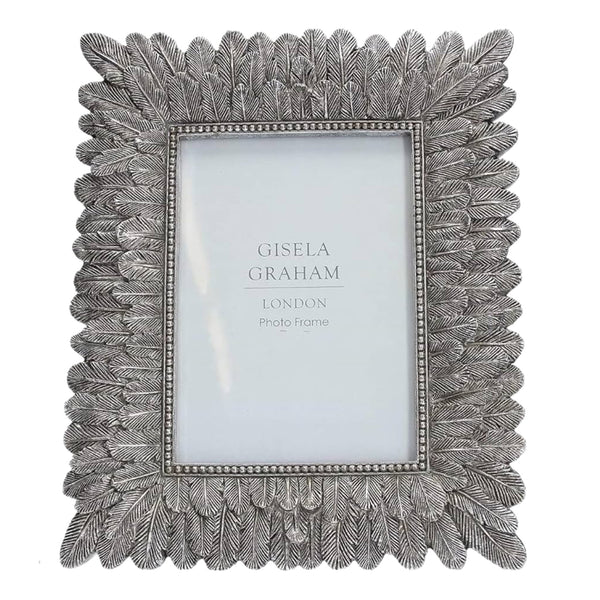 Assorted Silver Feather Photo Frame, INDIVIDUALLY SOLD