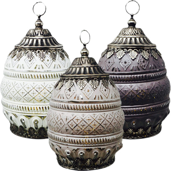 Assorted Glass LED Lantern, INDIVIDUALLY SOLD