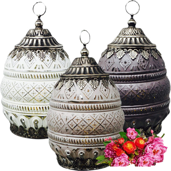 Assorted Glass LED Lantern, INDIVIDUALLY SOLD