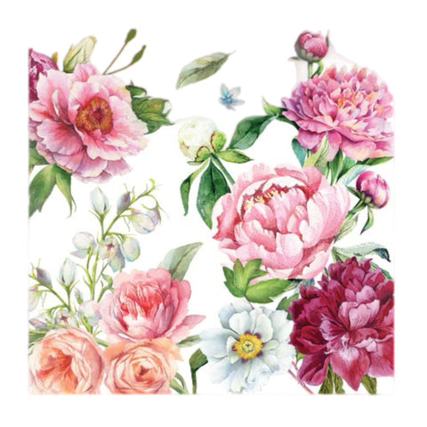 Luncheon Napkin: Blush Peony