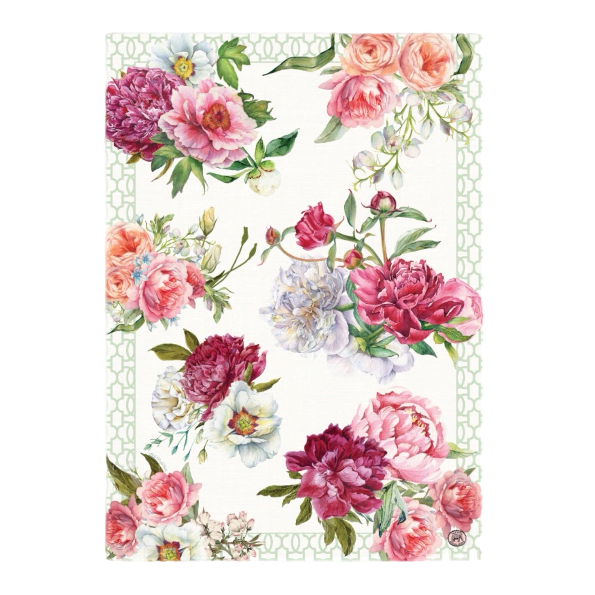 Blush Peony Tea Towel