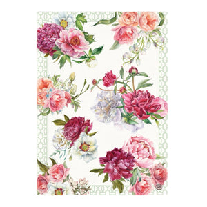 Blush Peony Tea Towel
