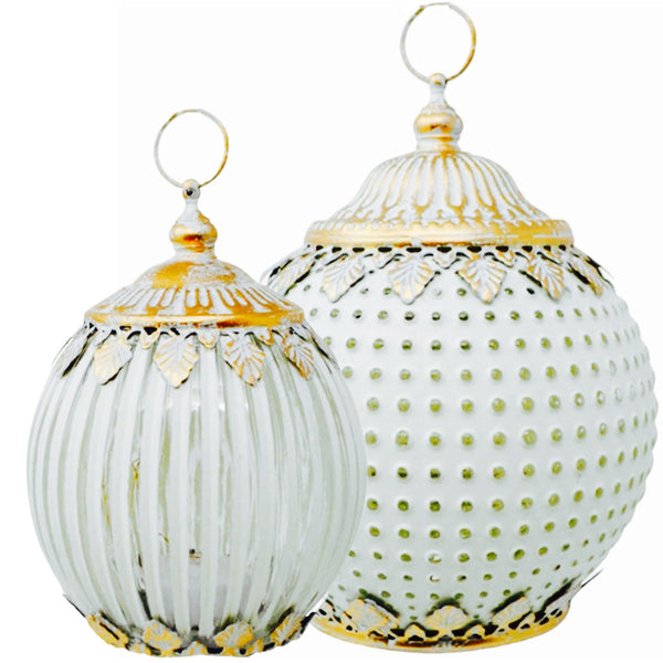 Assorted Glass LED Lantern, INDIVIDUALLY SOLD