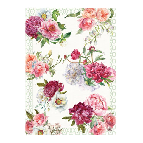 Blush Peony Tea Towel