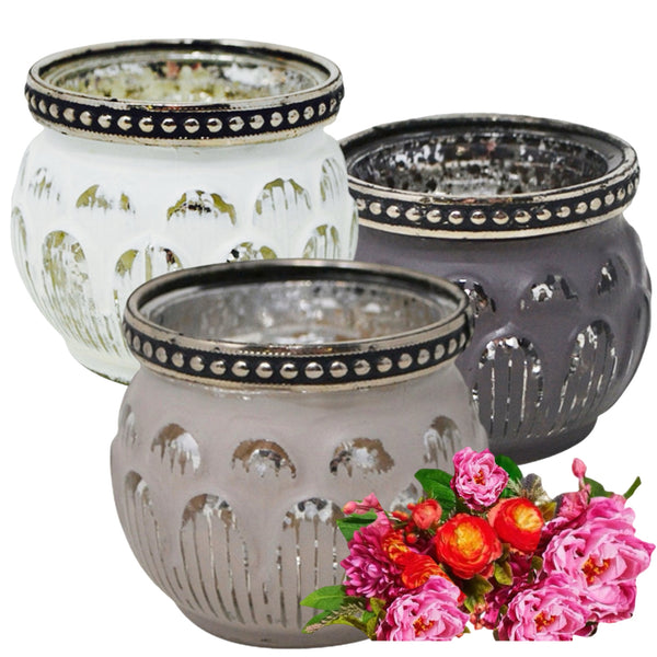 Assorted Glass Tea Light Candle Holder, INDIVIDUALLY SOLD