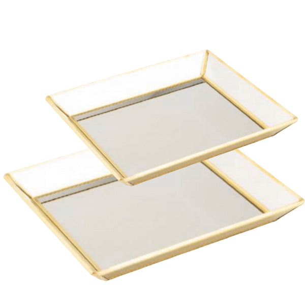 Assorted Mirrored Decorative Tray, INDIVIDUALLY SOLD