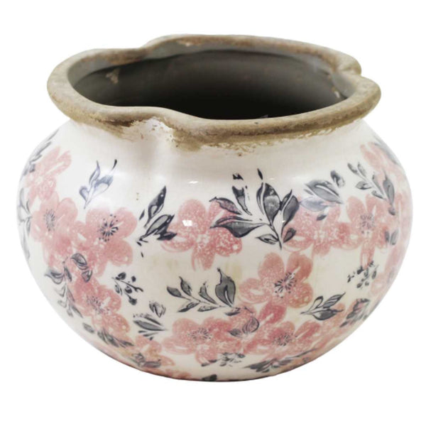 Assorted Floral Crackle Planter & Vase, INDIVIDUALLY SOLD