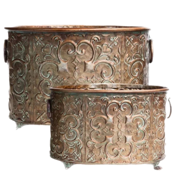 Assorted Bronze Footed Planter, INDIVIDUALLY SOLD