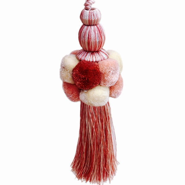 Pink Pom Pom Tassel