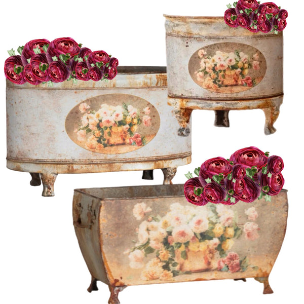 Assorted Old Rose Planter, INDIVIDUALLY SOLD