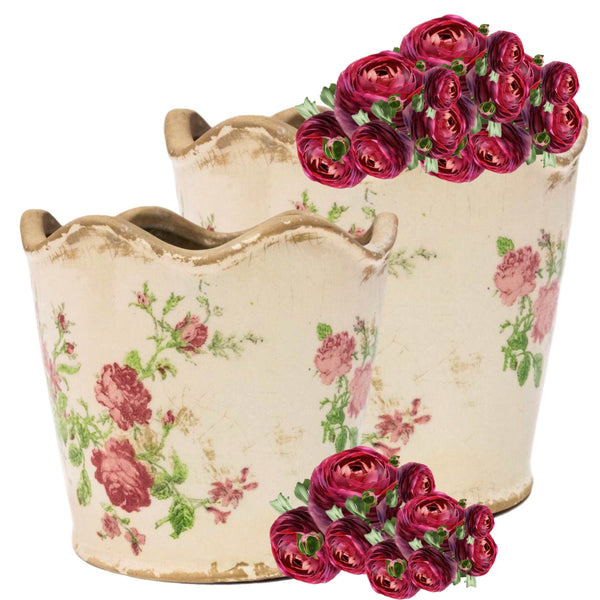 Assorted Victorian Rose Planter, INDIVIDUALLY SOLD