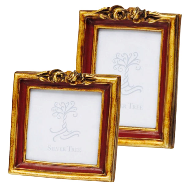 Assorted Burgundy & Gold Photo Frame, INDIVIDUALLY SOLD