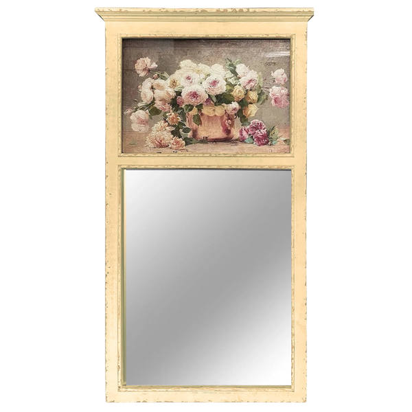 Beige Trumeau Wall Mirror