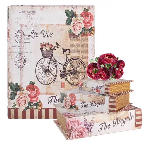 Assorted Parisian Bicycle Book Box, INDIVIDUALLY SOLD