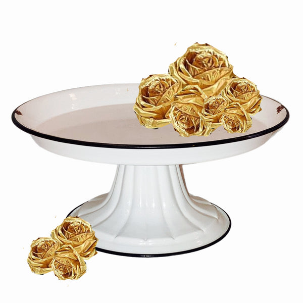 White Pedestal Cake Plate