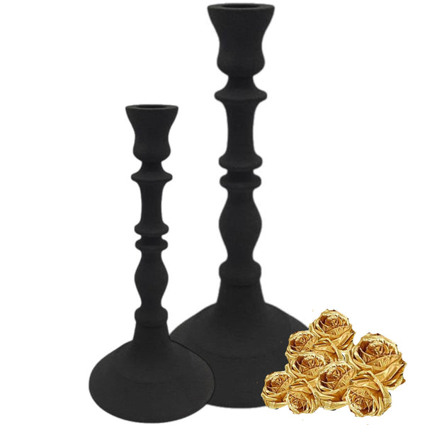 Assorted Black Taper Candle Holder, INDIVIDUALLY SOLD